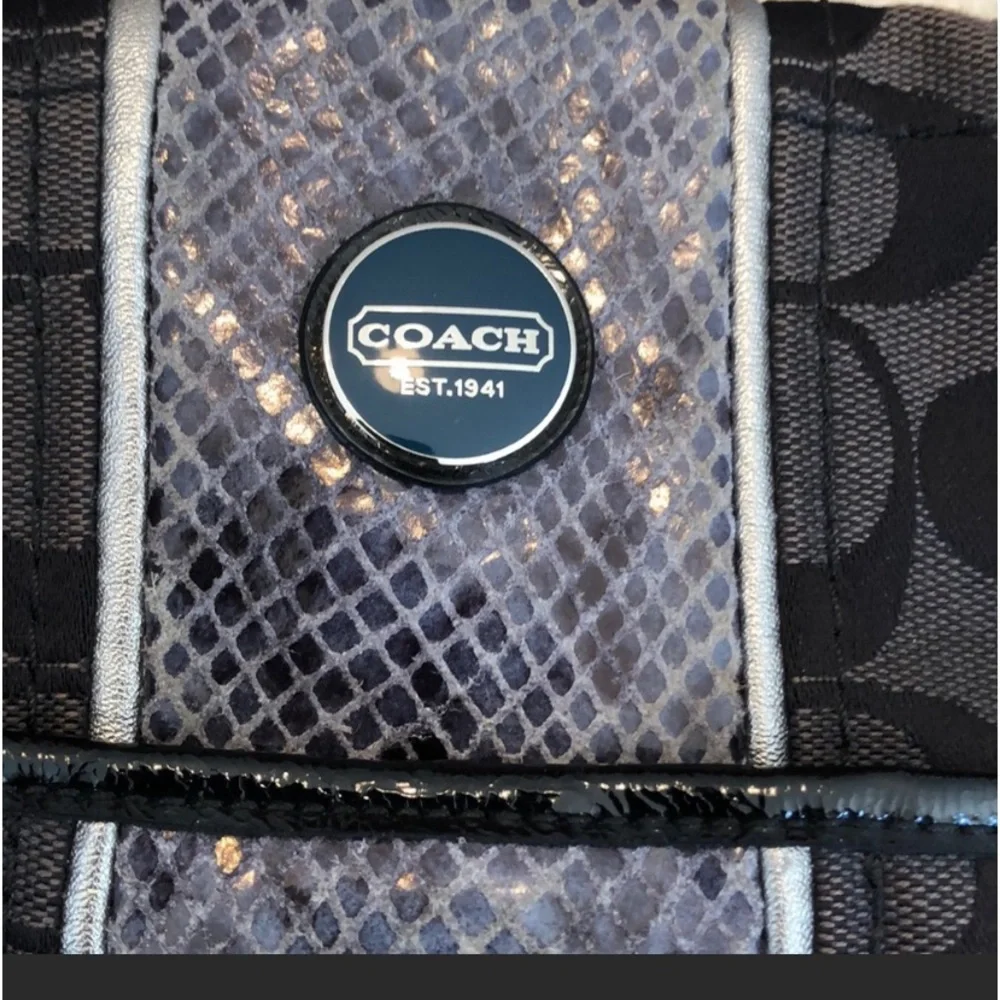 Coach Stripe Python purse - Picture 3 of 5